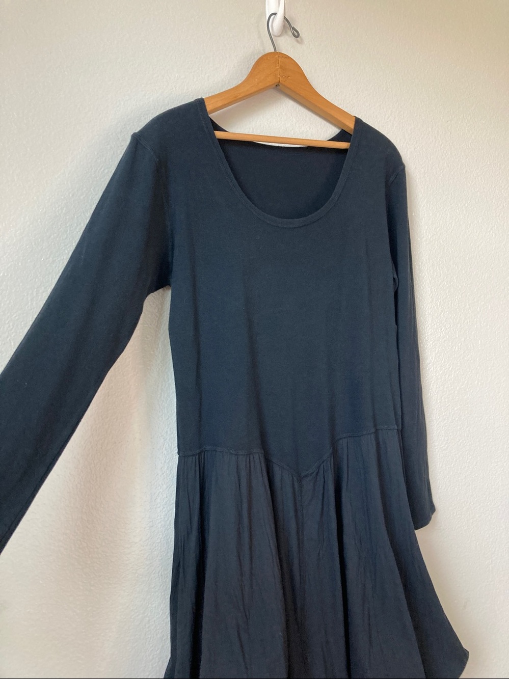 Luna Luz Dart & Tie Avant Garde Minimalist Dress Origami Bubble Midi sz L - Picture 9 of 14